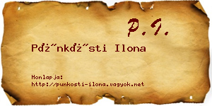 Pünkösti Ilona névjegykártya